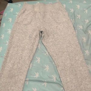 gray sweat pants